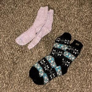 pair of fuzzy socks